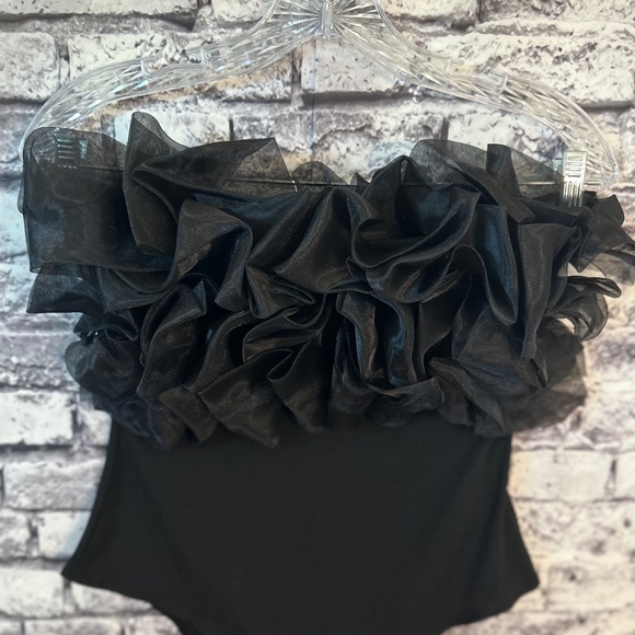 SHEIN Black Decorative Tool Bodysuit Tube Top Size Medium - Picture 4 of 7